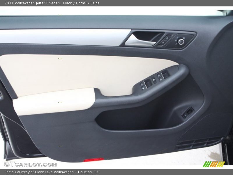Black / Cornsilk Beige 2014 Volkswagen Jetta SE Sedan
