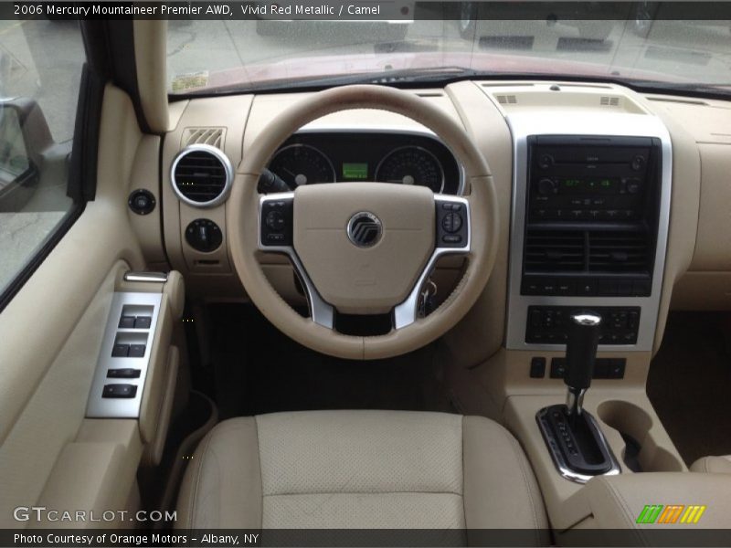 Vivid Red Metallic / Camel 2006 Mercury Mountaineer Premier AWD