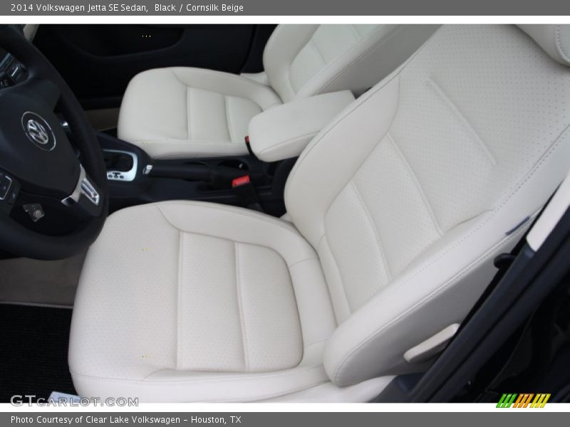 Black / Cornsilk Beige 2014 Volkswagen Jetta SE Sedan