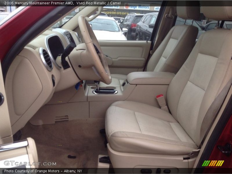 Vivid Red Metallic / Camel 2006 Mercury Mountaineer Premier AWD