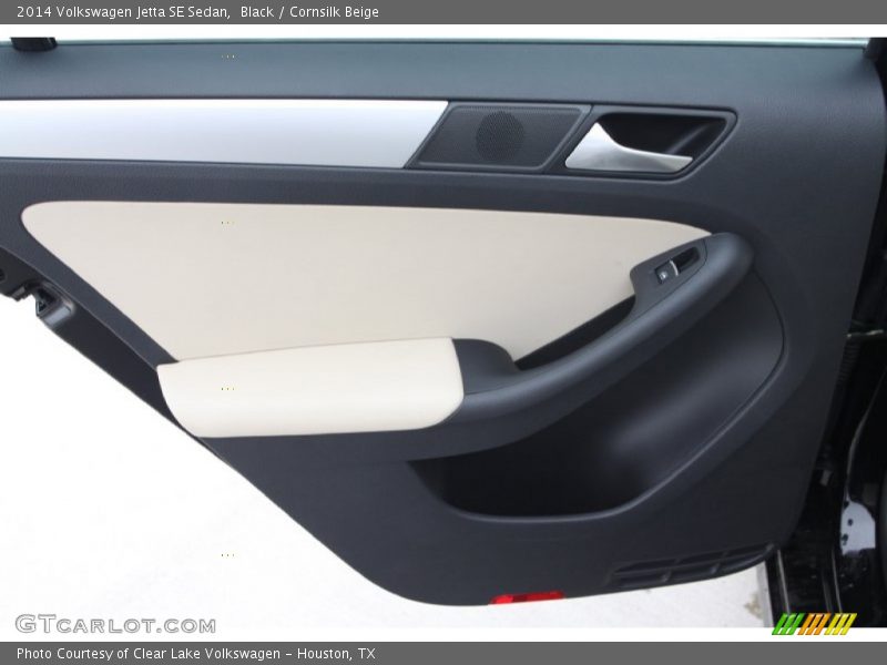 Black / Cornsilk Beige 2014 Volkswagen Jetta SE Sedan