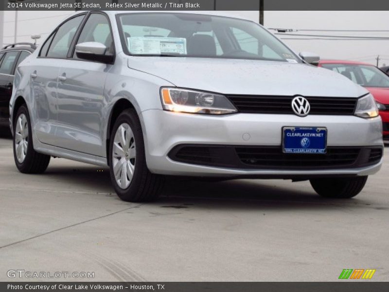 Reflex Silver Metallic / Titan Black 2014 Volkswagen Jetta SE Sedan