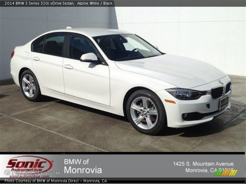 Alpine White / Black 2014 BMW 3 Series 320i xDrive Sedan