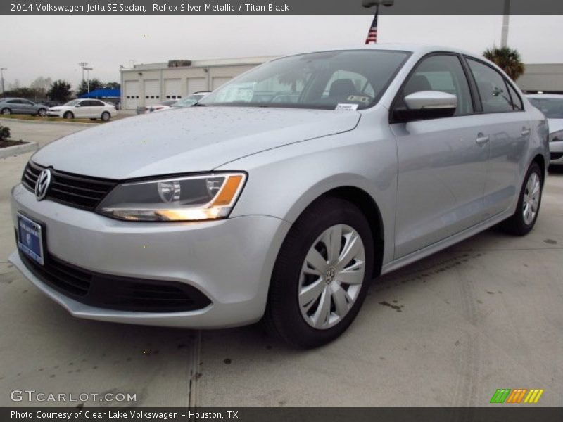 Reflex Silver Metallic / Titan Black 2014 Volkswagen Jetta SE Sedan