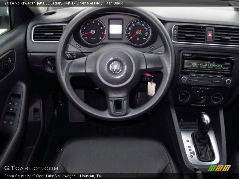 Reflex Silver Metallic / Titan Black 2014 Volkswagen Jetta SE Sedan