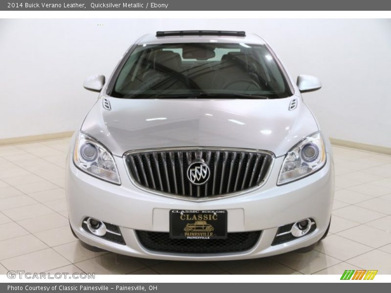 Quicksilver Metallic / Ebony 2014 Buick Verano Leather