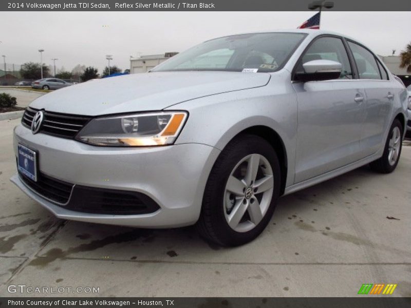 Reflex Silver Metallic / Titan Black 2014 Volkswagen Jetta TDI Sedan