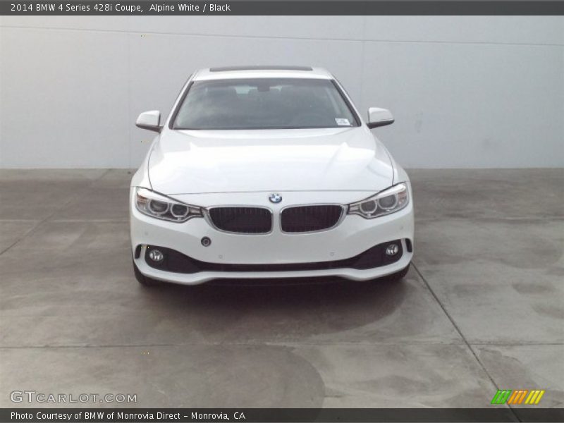 Alpine White / Black 2014 BMW 4 Series 428i Coupe