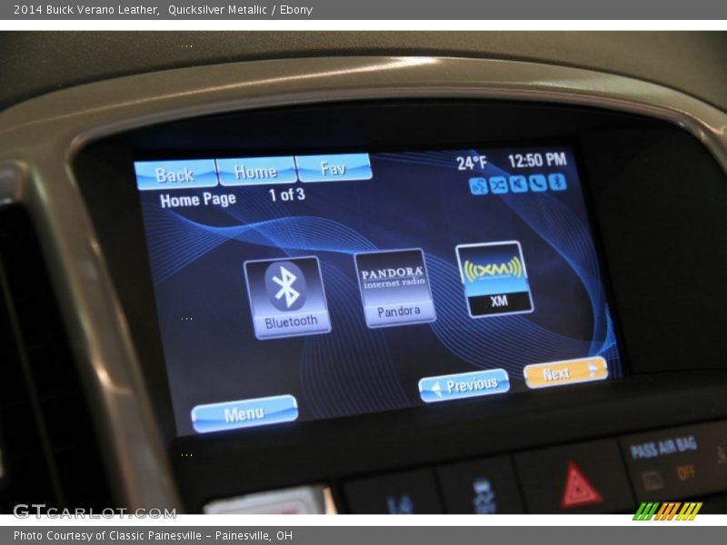 Quicksilver Metallic / Ebony 2014 Buick Verano Leather