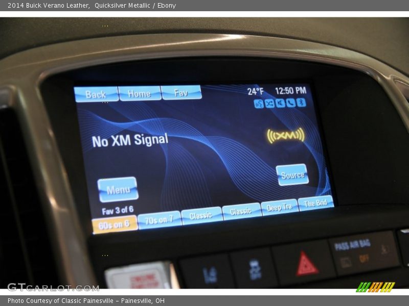 Quicksilver Metallic / Ebony 2014 Buick Verano Leather