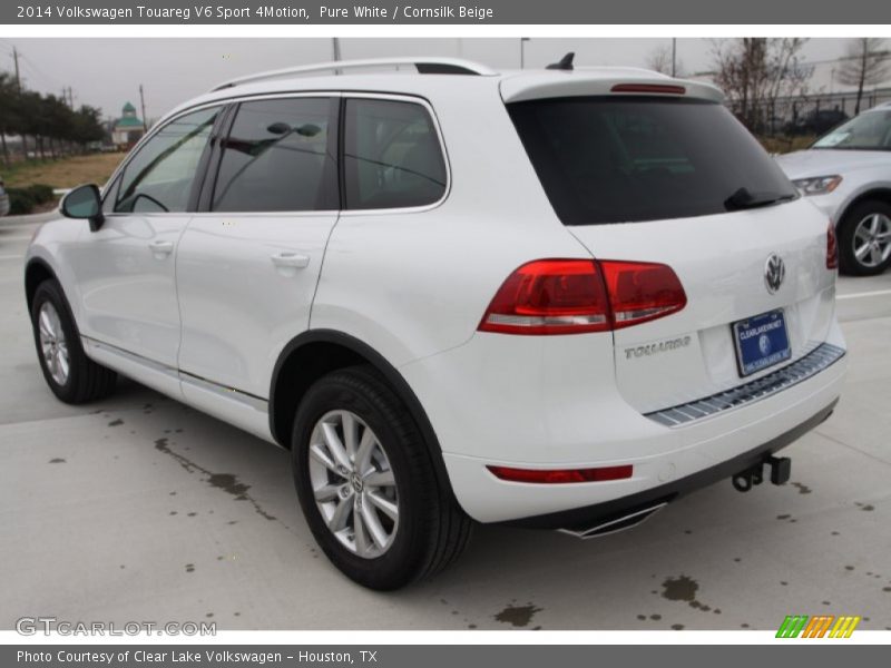 Pure White / Cornsilk Beige 2014 Volkswagen Touareg V6 Sport 4Motion