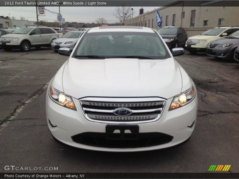 White Suede / Light Stone 2012 Ford Taurus Limited AWD