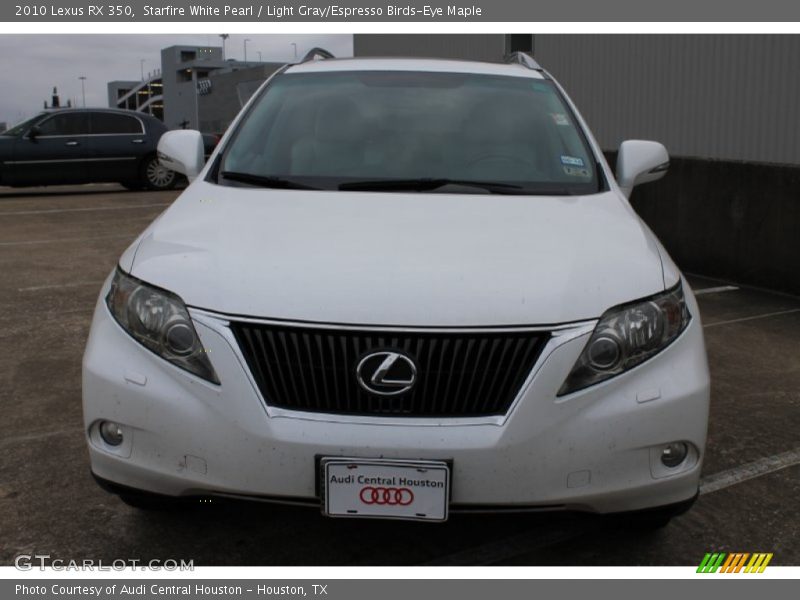 Starfire White Pearl / Light Gray/Espresso Birds-Eye Maple 2010 Lexus RX 350