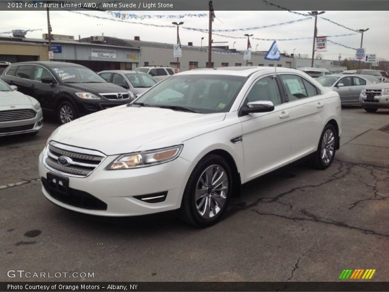 White Suede / Light Stone 2012 Ford Taurus Limited AWD