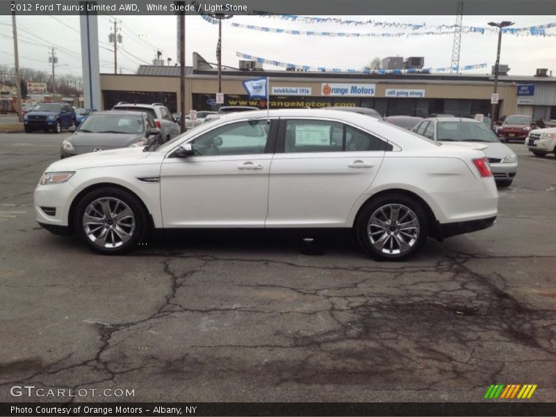White Suede / Light Stone 2012 Ford Taurus Limited AWD