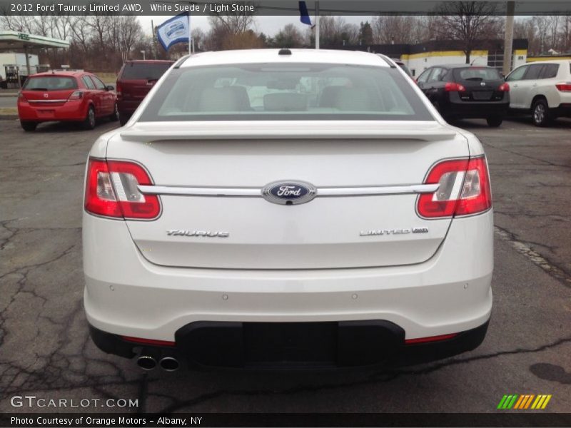 White Suede / Light Stone 2012 Ford Taurus Limited AWD
