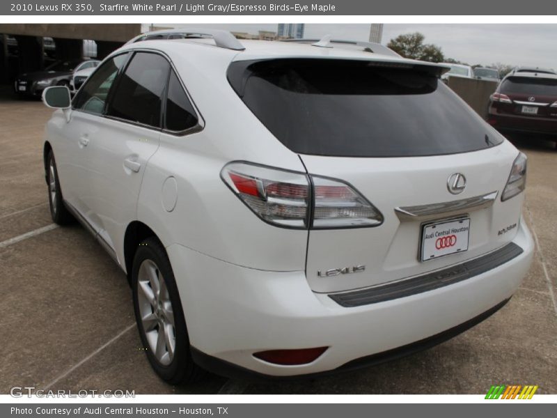 Starfire White Pearl / Light Gray/Espresso Birds-Eye Maple 2010 Lexus RX 350