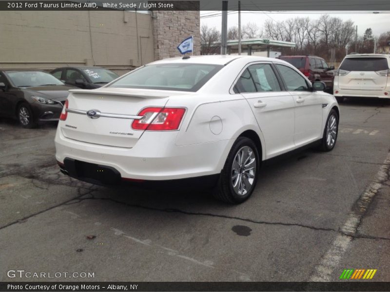 White Suede / Light Stone 2012 Ford Taurus Limited AWD
