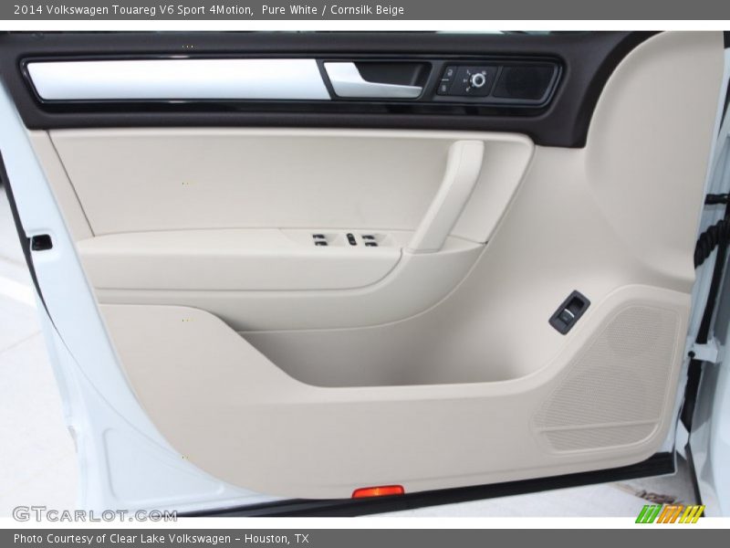 Pure White / Cornsilk Beige 2014 Volkswagen Touareg V6 Sport 4Motion