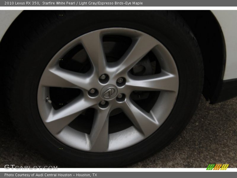 Starfire White Pearl / Light Gray/Espresso Birds-Eye Maple 2010 Lexus RX 350
