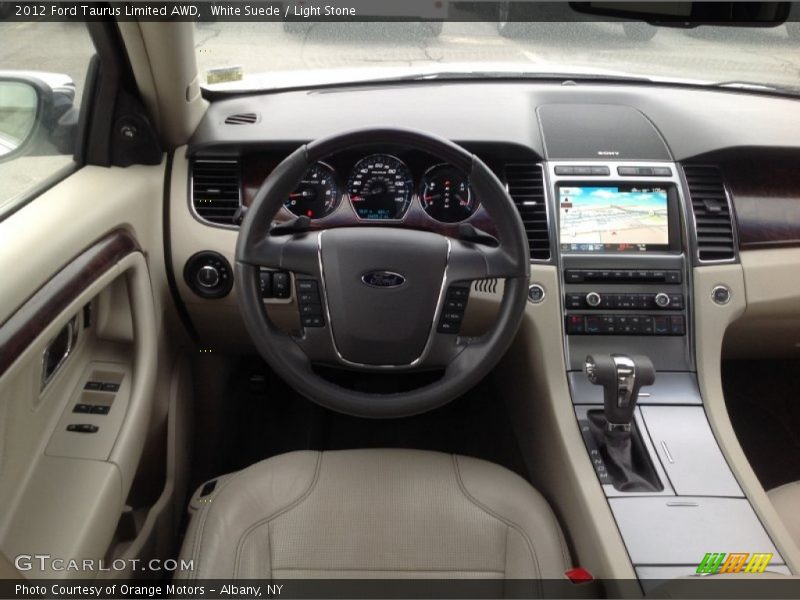 White Suede / Light Stone 2012 Ford Taurus Limited AWD