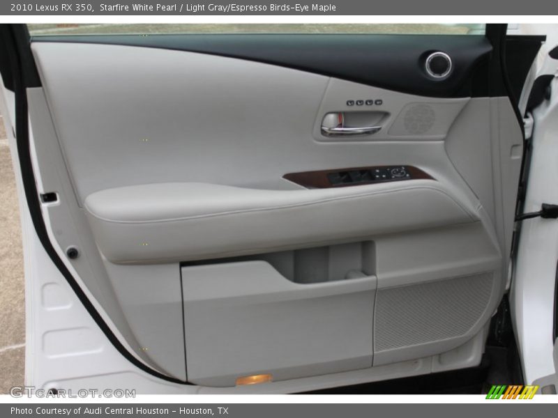 Starfire White Pearl / Light Gray/Espresso Birds-Eye Maple 2010 Lexus RX 350