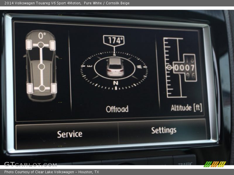 Pure White / Cornsilk Beige 2014 Volkswagen Touareg V6 Sport 4Motion