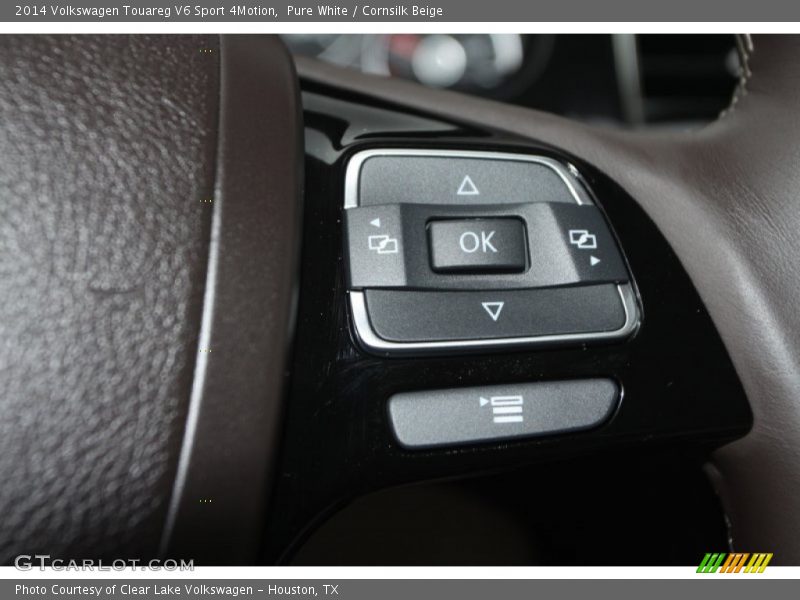 Pure White / Cornsilk Beige 2014 Volkswagen Touareg V6 Sport 4Motion