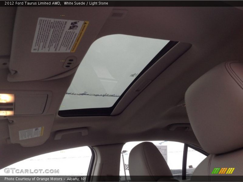 White Suede / Light Stone 2012 Ford Taurus Limited AWD