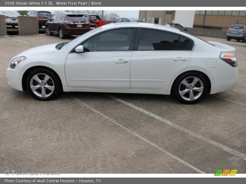 Winter Frost Pearl / Blond 2008 Nissan Altima 3.5 SE