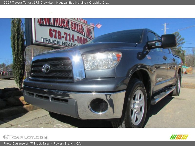 Nautical Blue Metallic / Graphite Gray 2007 Toyota Tundra SR5 CrewMax