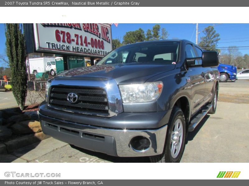 Nautical Blue Metallic / Graphite Gray 2007 Toyota Tundra SR5 CrewMax