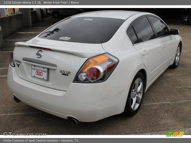 Winter Frost Pearl / Blond 2008 Nissan Altima 3.5 SE