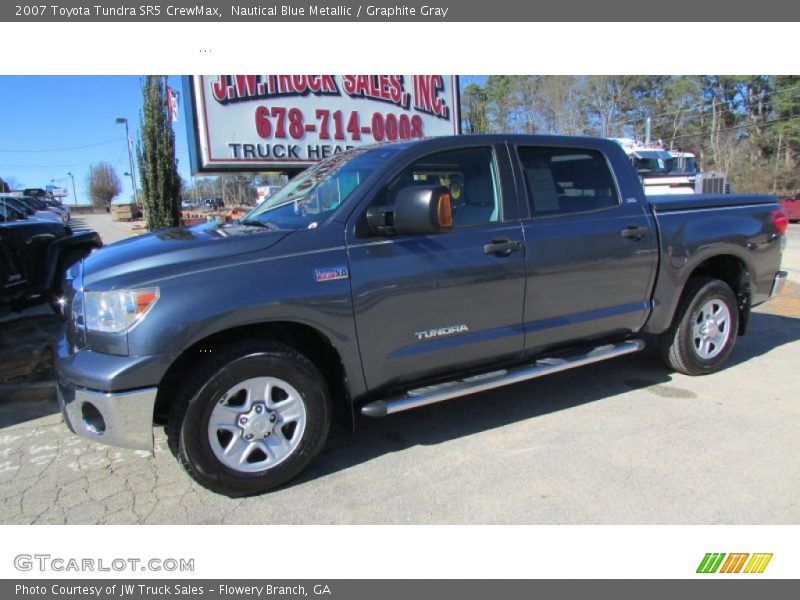 Nautical Blue Metallic / Graphite Gray 2007 Toyota Tundra SR5 CrewMax