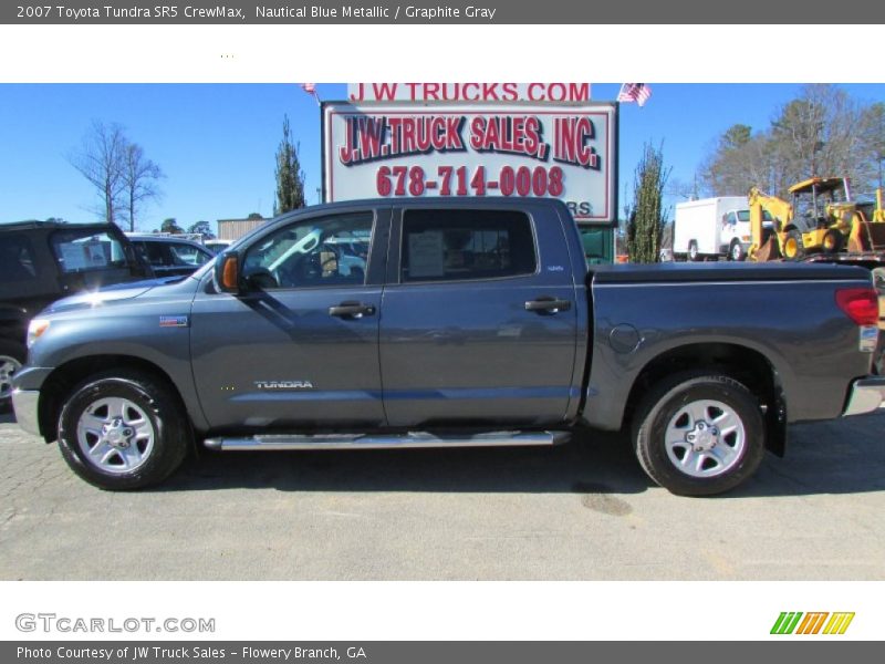 Nautical Blue Metallic / Graphite Gray 2007 Toyota Tundra SR5 CrewMax