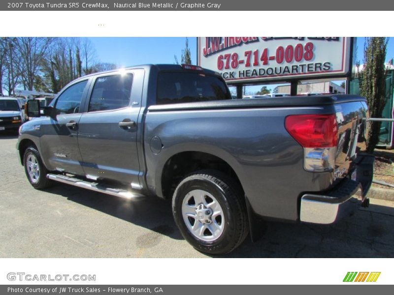 Nautical Blue Metallic / Graphite Gray 2007 Toyota Tundra SR5 CrewMax