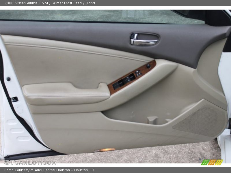 Winter Frost Pearl / Blond 2008 Nissan Altima 3.5 SE
