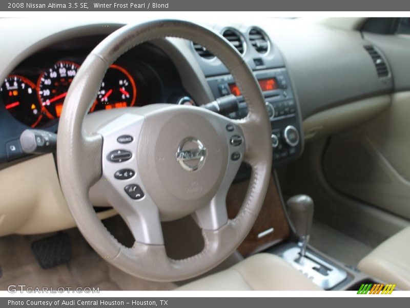 Winter Frost Pearl / Blond 2008 Nissan Altima 3.5 SE