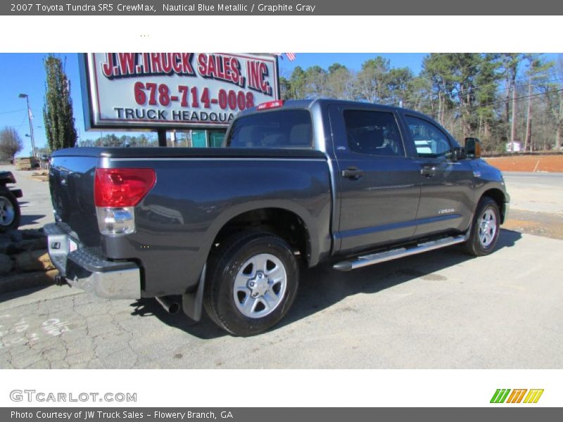 Nautical Blue Metallic / Graphite Gray 2007 Toyota Tundra SR5 CrewMax