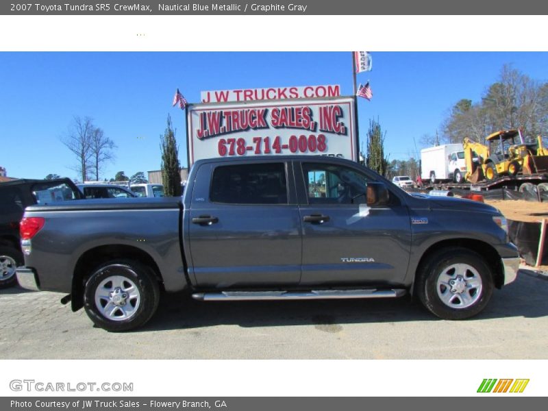 Nautical Blue Metallic / Graphite Gray 2007 Toyota Tundra SR5 CrewMax