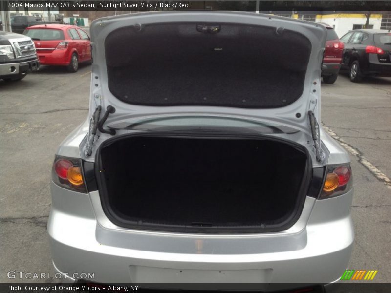 Sunlight Silver Mica / Black/Red 2004 Mazda MAZDA3 s Sedan