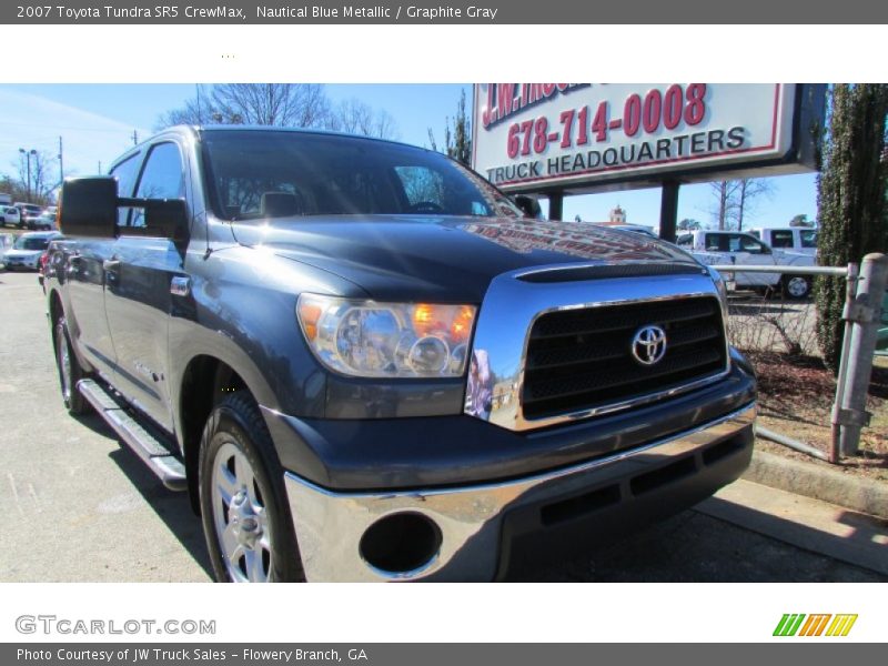 Nautical Blue Metallic / Graphite Gray 2007 Toyota Tundra SR5 CrewMax