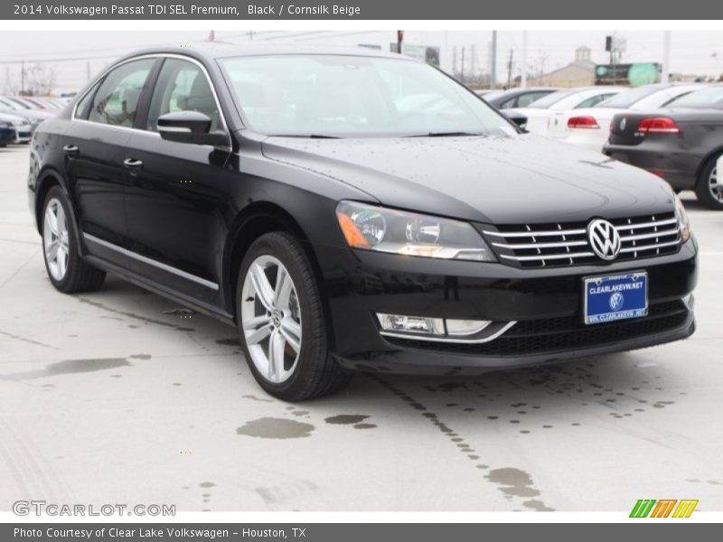 Black / Cornsilk Beige 2014 Volkswagen Passat TDI SEL Premium
