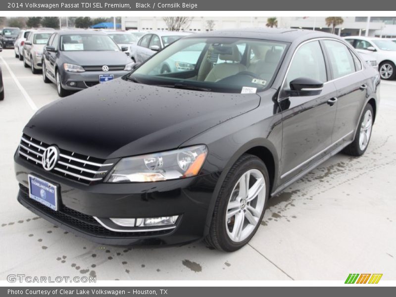 Black / Cornsilk Beige 2014 Volkswagen Passat TDI SEL Premium