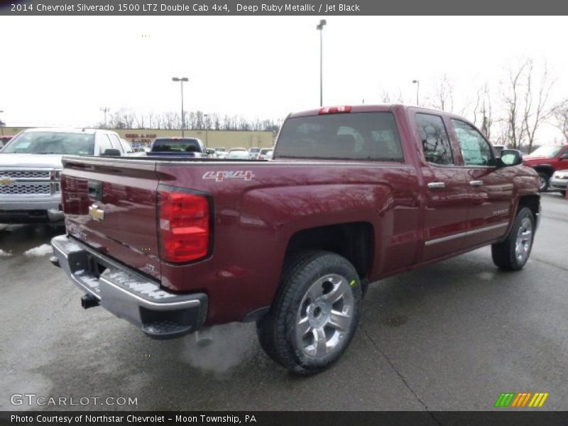 Deep Ruby Metallic / Jet Black 2014 Chevrolet Silverado 1500 LTZ Double Cab 4x4