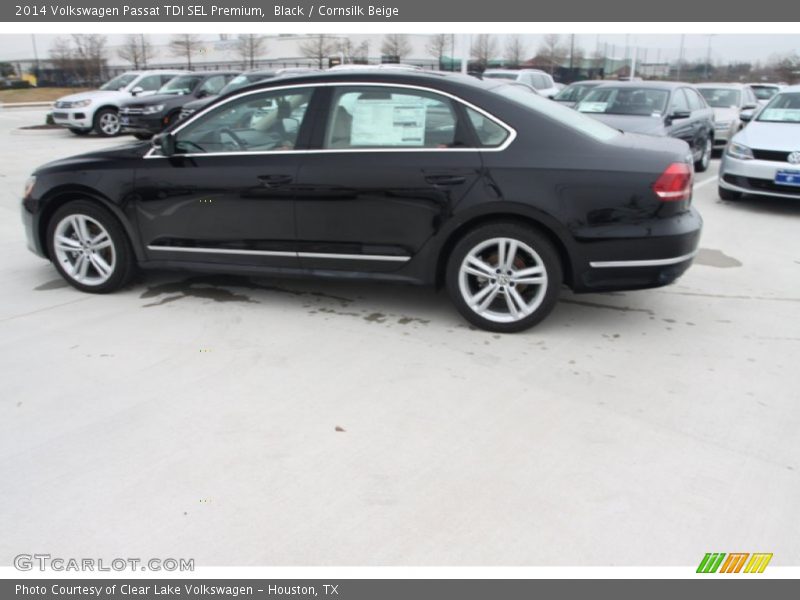 Black / Cornsilk Beige 2014 Volkswagen Passat TDI SEL Premium