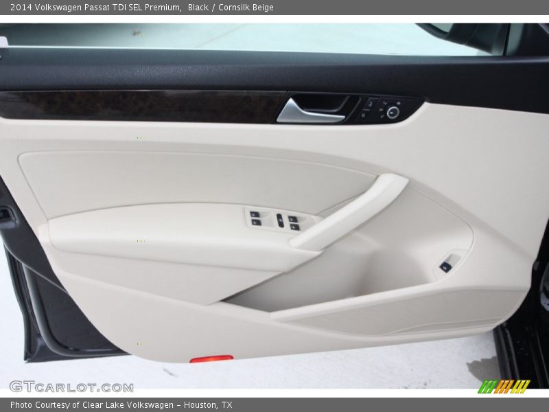 Black / Cornsilk Beige 2014 Volkswagen Passat TDI SEL Premium
