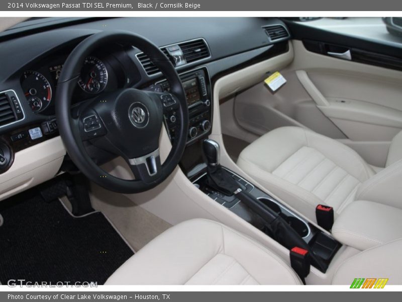 Cornsilk Beige Interior - 2014 Passat TDI SEL Premium 