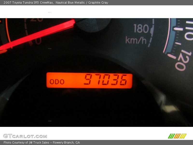 Nautical Blue Metallic / Graphite Gray 2007 Toyota Tundra SR5 CrewMax