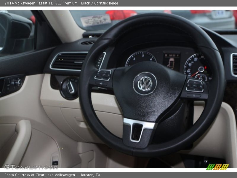 Black / Cornsilk Beige 2014 Volkswagen Passat TDI SEL Premium